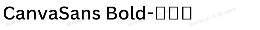 CanvaSans Bold字体转换 CanvaSans Bold字体转换